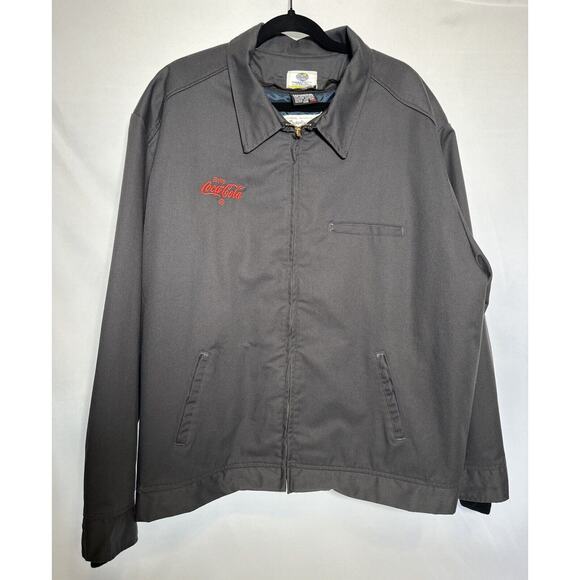 Coca Cola Employee Vintage Quilted Lined Bomber jacket Size 3XL